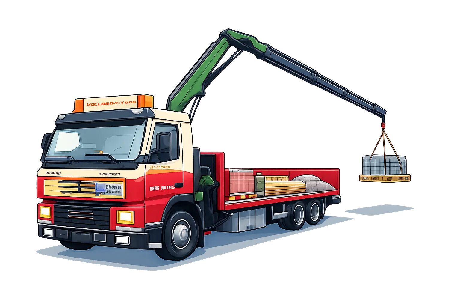 kauba mahalaadimine kraanaga