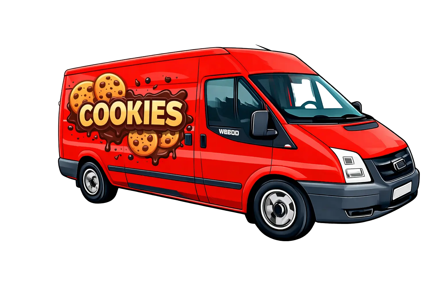 kaubiku illustratsioon küpsisekastiga